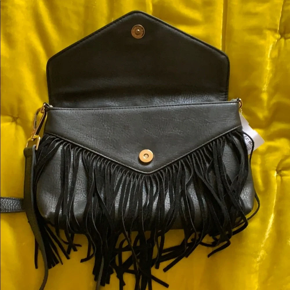 Moda Luxe Fringe Purse